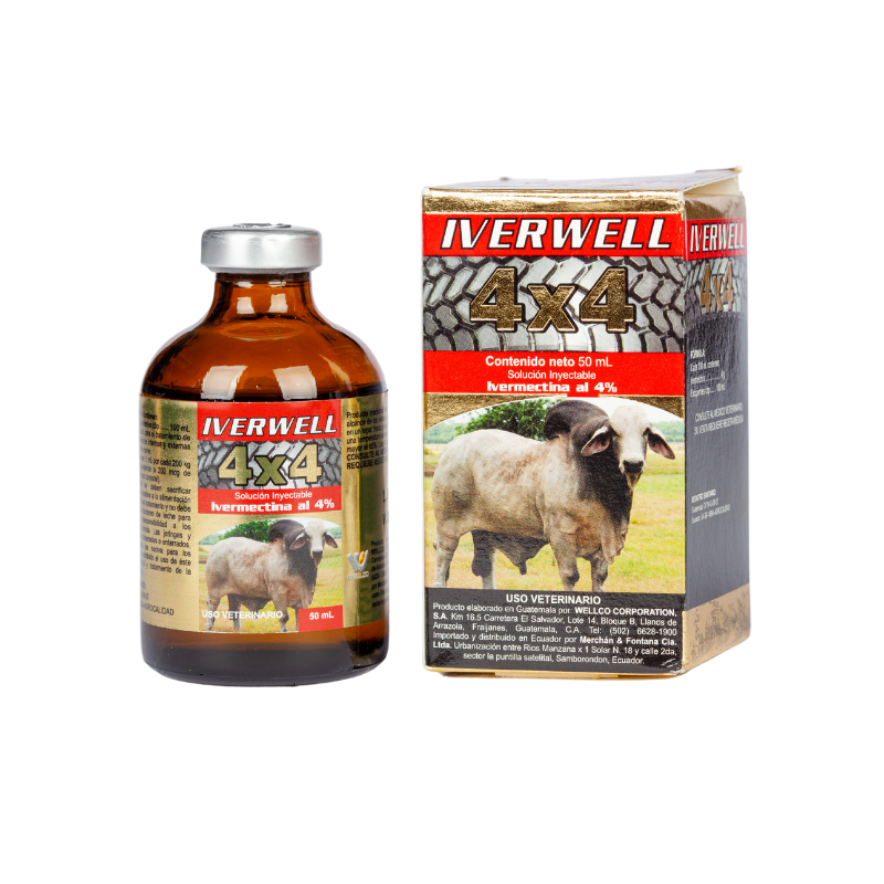 IVERWELL 4 X 4 FRASCO POR 5O ML